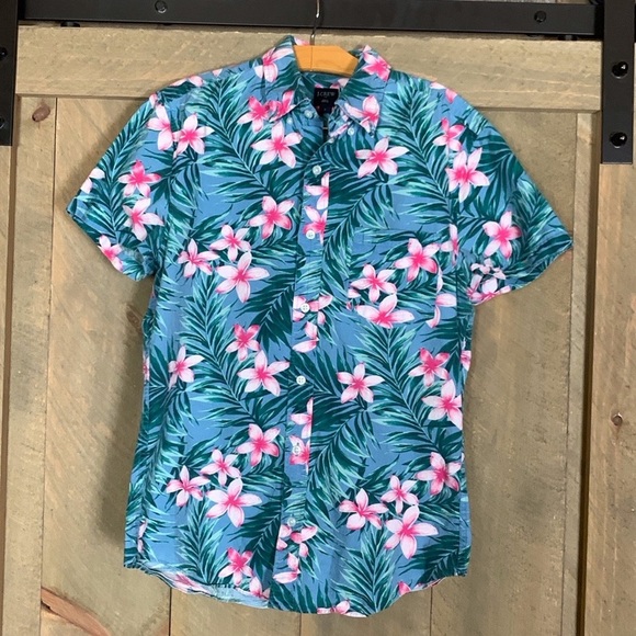 J. Crew floral print Hawaiian shirt size Small - Picture 10 of 10